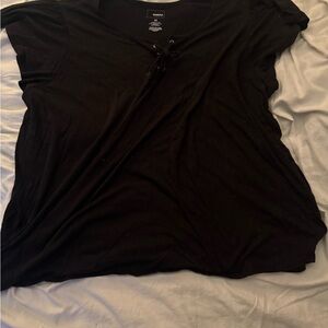 Sonoma Black Tie Front T-Shirt